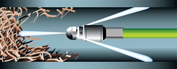 Nettoyage de drains par hydrojet